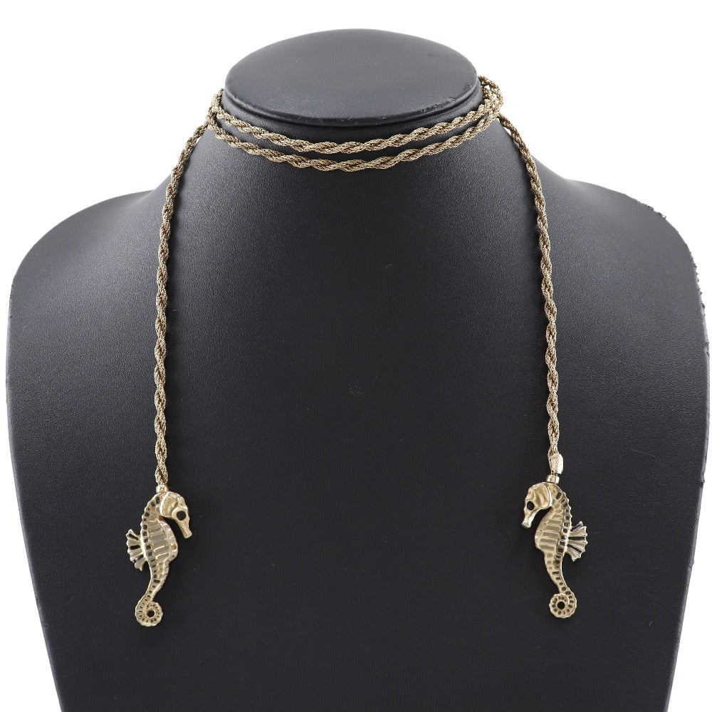 Christian Dior Necklace Plated Gold gold Lariet Women