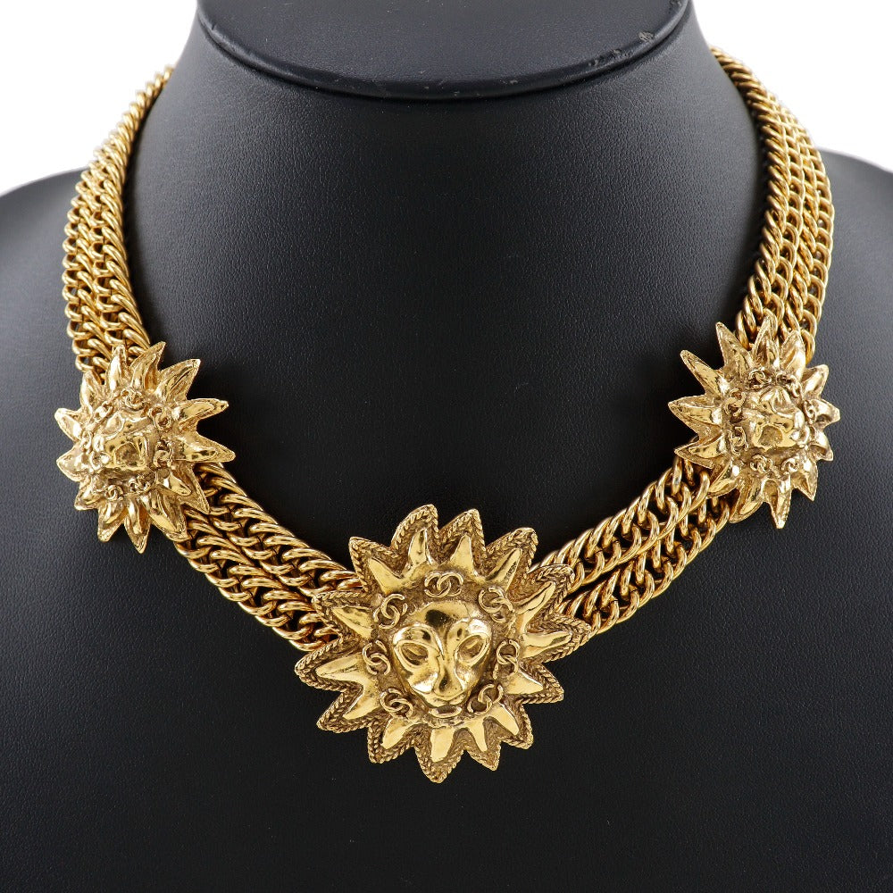 CHANEL Necklace Plated Gold gold Women