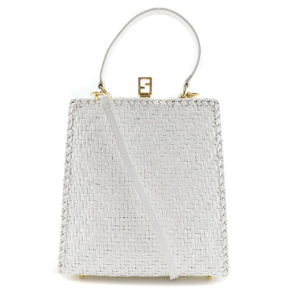 FENDI Handbag leather White Women