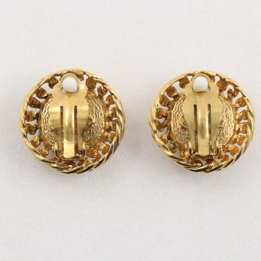 CHANEL Earring Plated Gold, Faux Pearl gold Women
