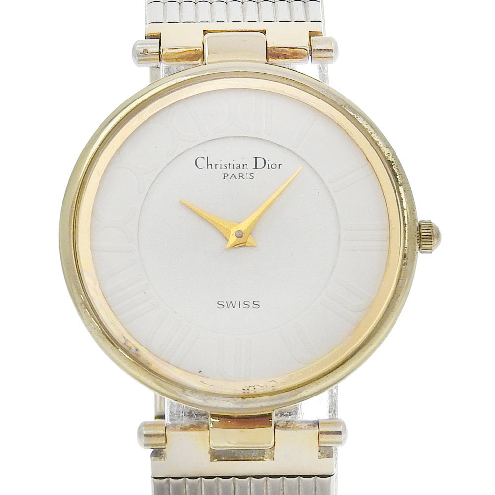 Christian Dior Watches Quartz 4715032 Stainless Steel , Plated Gold white White dial mens