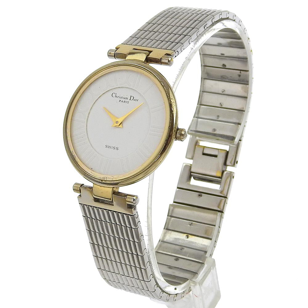 Christian Dior Watches Quartz 4715032 Stainless Steel , Plated Gold white White dial mens