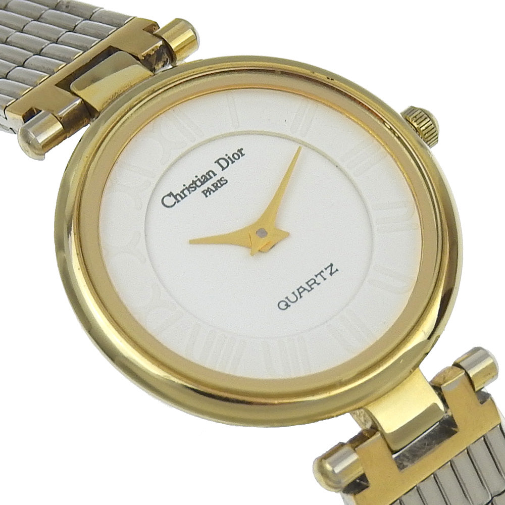 Christian Dior Watches Quartz 4715032 Stainless Steel , Plated Gold white White dial Women