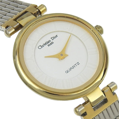 Christian Dior Watches Quartz 4715032 Stainless Steel , Plated Gold white White dial Women