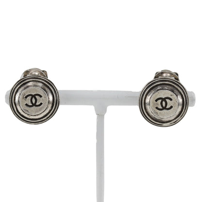 CHANEL Earring metallic Silver COCO Mark Women