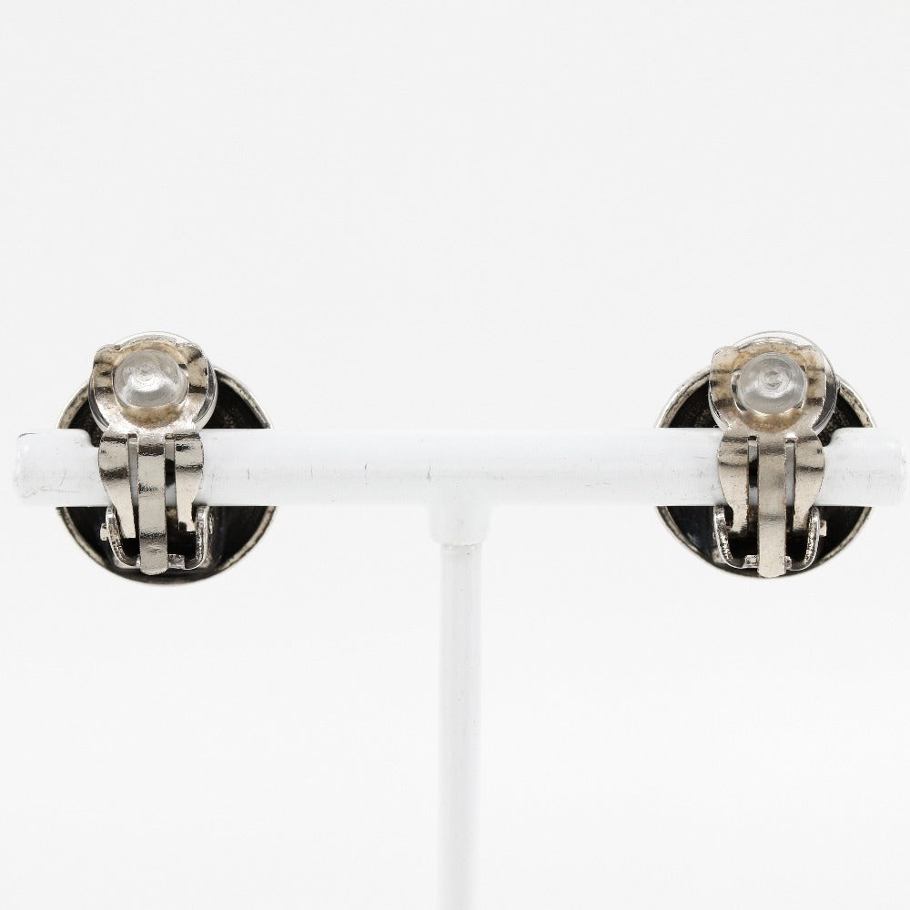 CHANEL Earring metallic Silver COCO Mark Women