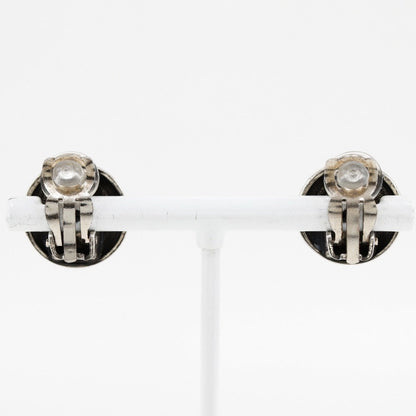CHANEL Earring metallic Silver COCO Mark Women