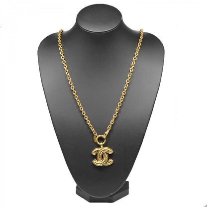 CHANEL Necklace Plated Gold gold COCO Mark Matrasse Vintage