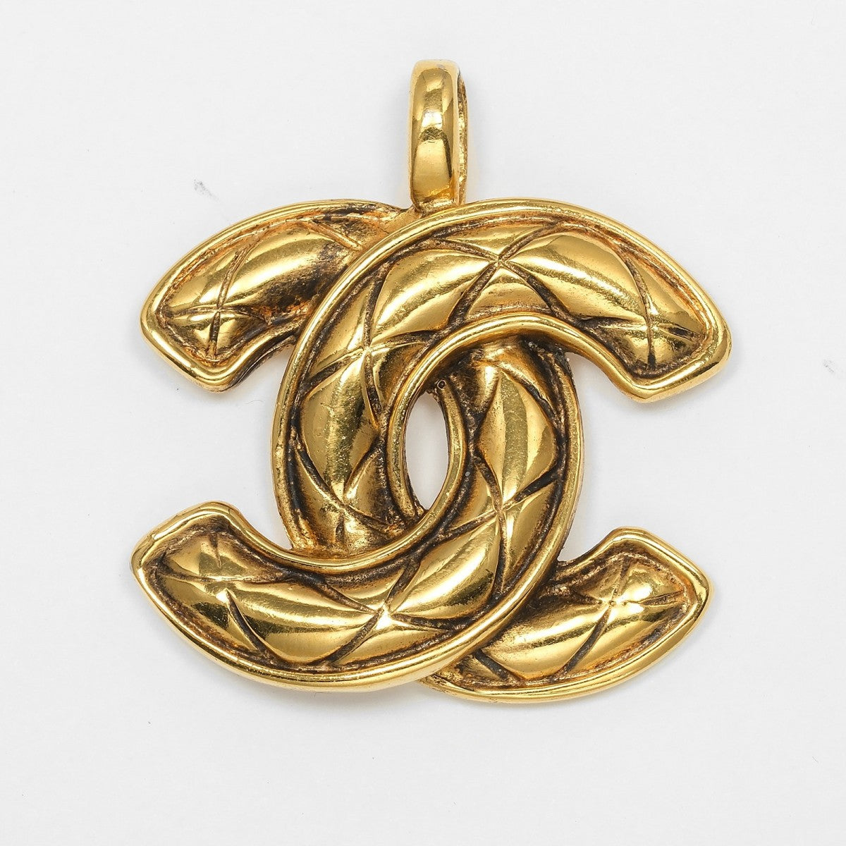 CHANEL Necklace Plated Gold gold COCO Mark Matrasse Vintage