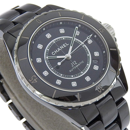 CHANEL Watches Mechanical Automatic H5702 ceramic black 12P diamond J12 black dial