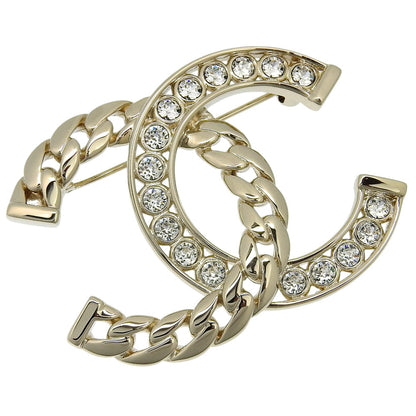 CHANEL Brooch ABD111 B16035 Metal, Rhinestone gold COCO Mark