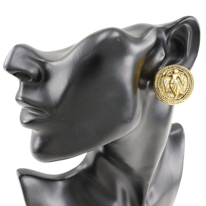 CHANEL Earring Plated Gold gold vintage COCO Mark Angel Women