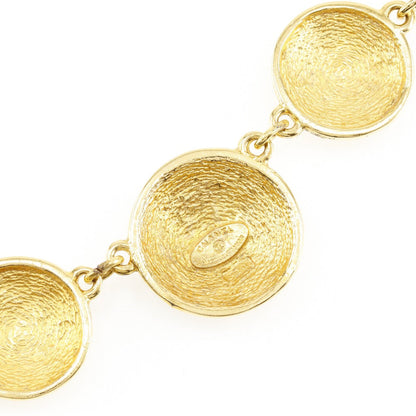 CHANEL Necklace Plated Gold gold vintage Matrasse COCO Mark Women