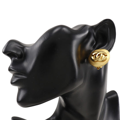 CHANEL Earring Plated Gold gold vintage COCO Mark Women