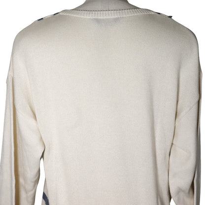 Christian Dior sweater cotton White V neck Sports mens M