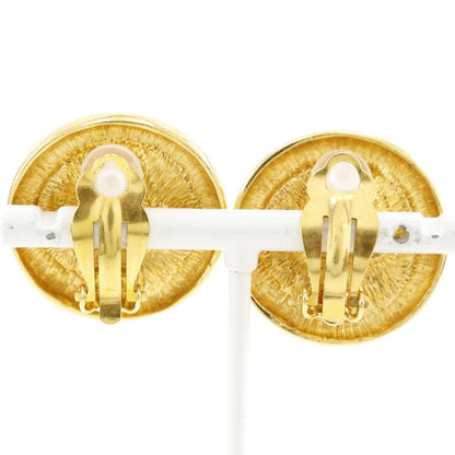 CHANEL Earring Plated Gold gold vintage COCO Mark Women
