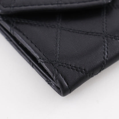 CHANEL Coin case Calfskin black COCO Mark Bicolole