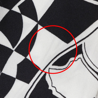 CHANEL Other accessories silk Black / white COCO Mark logo Shush