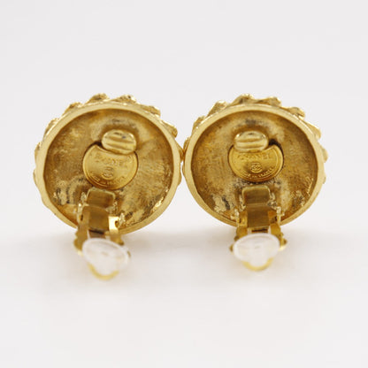 CHANEL Earring Plated Gold gold vintage Coco Mademoiselle