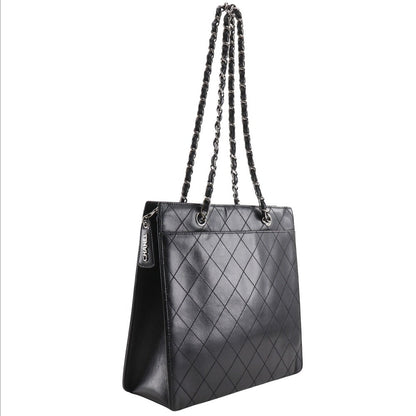 CHANEL Tote Bag Caviar skin black Matrasse Chain tote