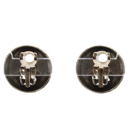 CHANEL Earring metallic Silver COCO Mark