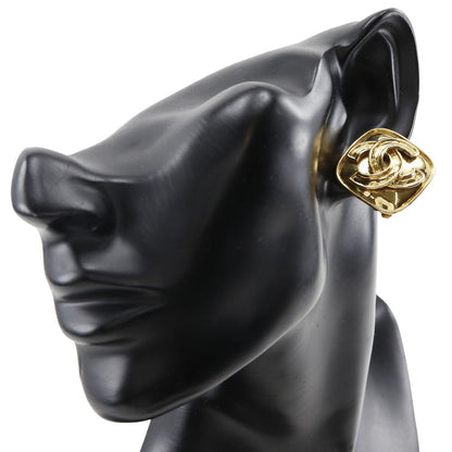CHANEL Earring Plated Gold gold vintage COCO Mark