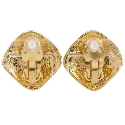 CHANEL Earring Plated Gold gold vintage COCO Mark
