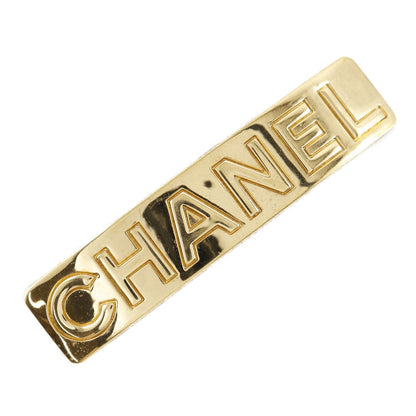 CHANEL Valletta Plated Gold gold vintage logo Women