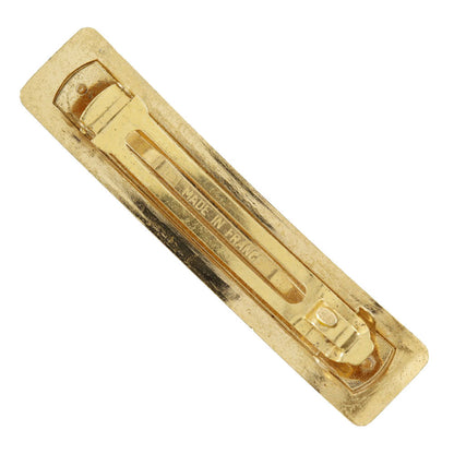 CHANEL Valletta Plated Gold gold vintage logo Women