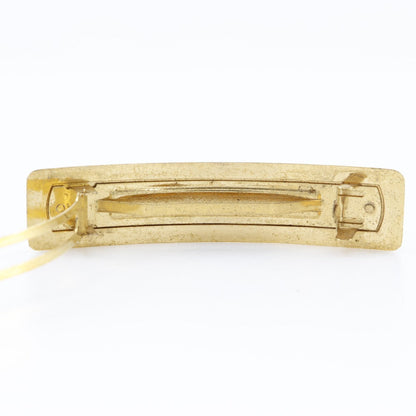 CHANEL Valletta Plated Gold gold vintage logo Women
