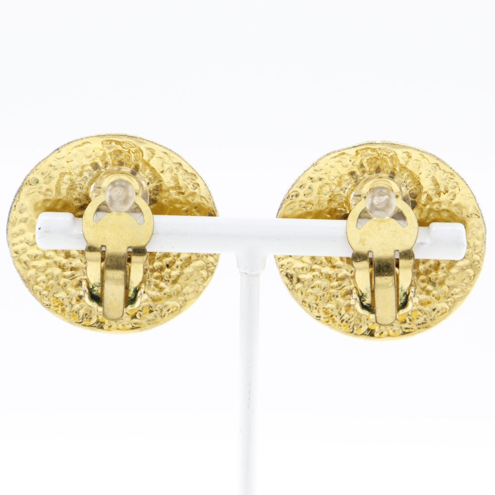 CHANEL Earring Plated Gold gold vintage Matrasse Women