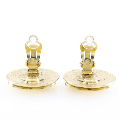 CHANEL Earring Plated Gold gold vintage Matrasse Women