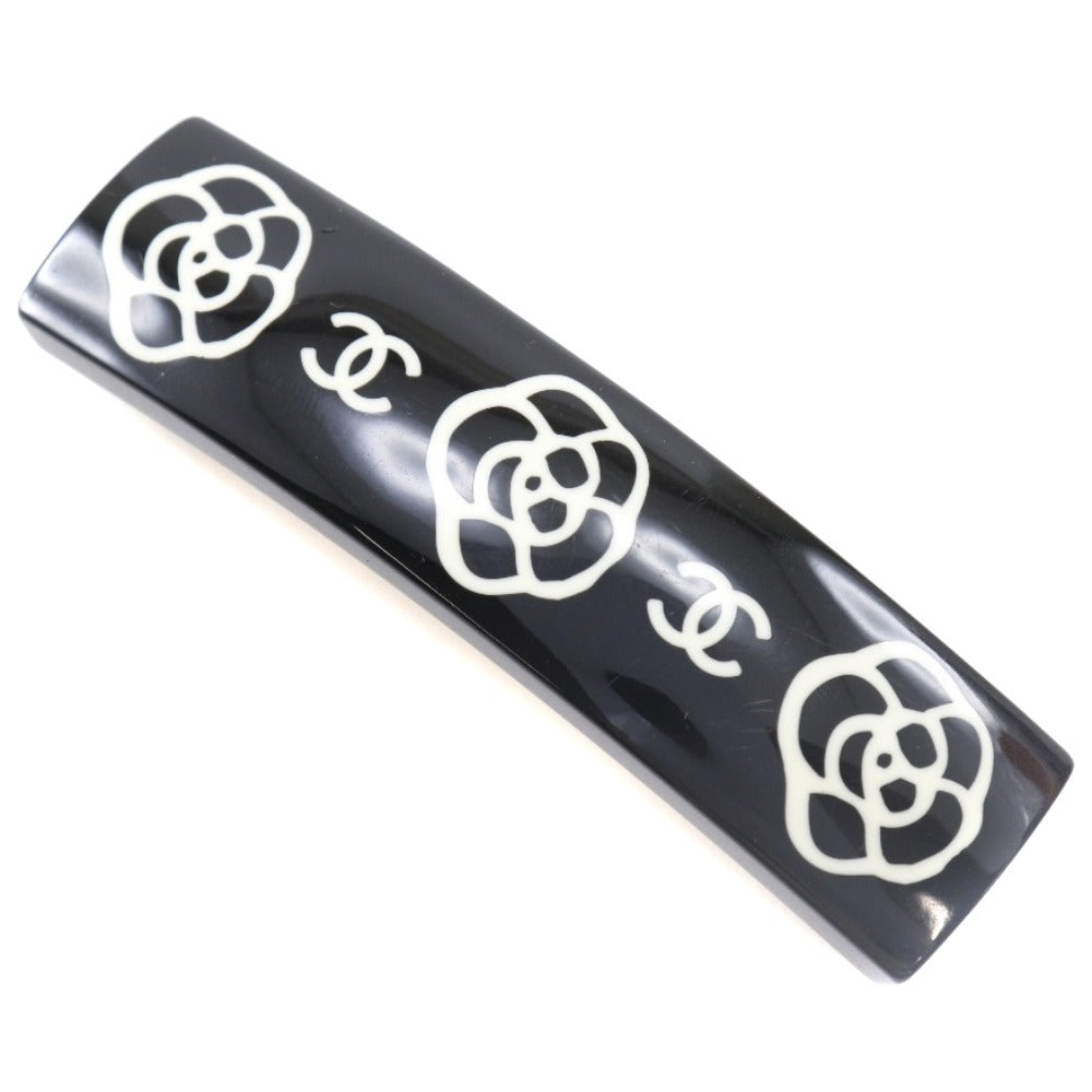CHANEL Valletta plastic black Camelia COCO Mark Women