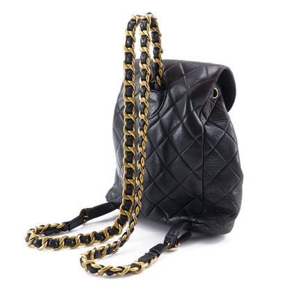 CHANEL Backpack A10177 lambskin black ChainBackpack Matrasse
