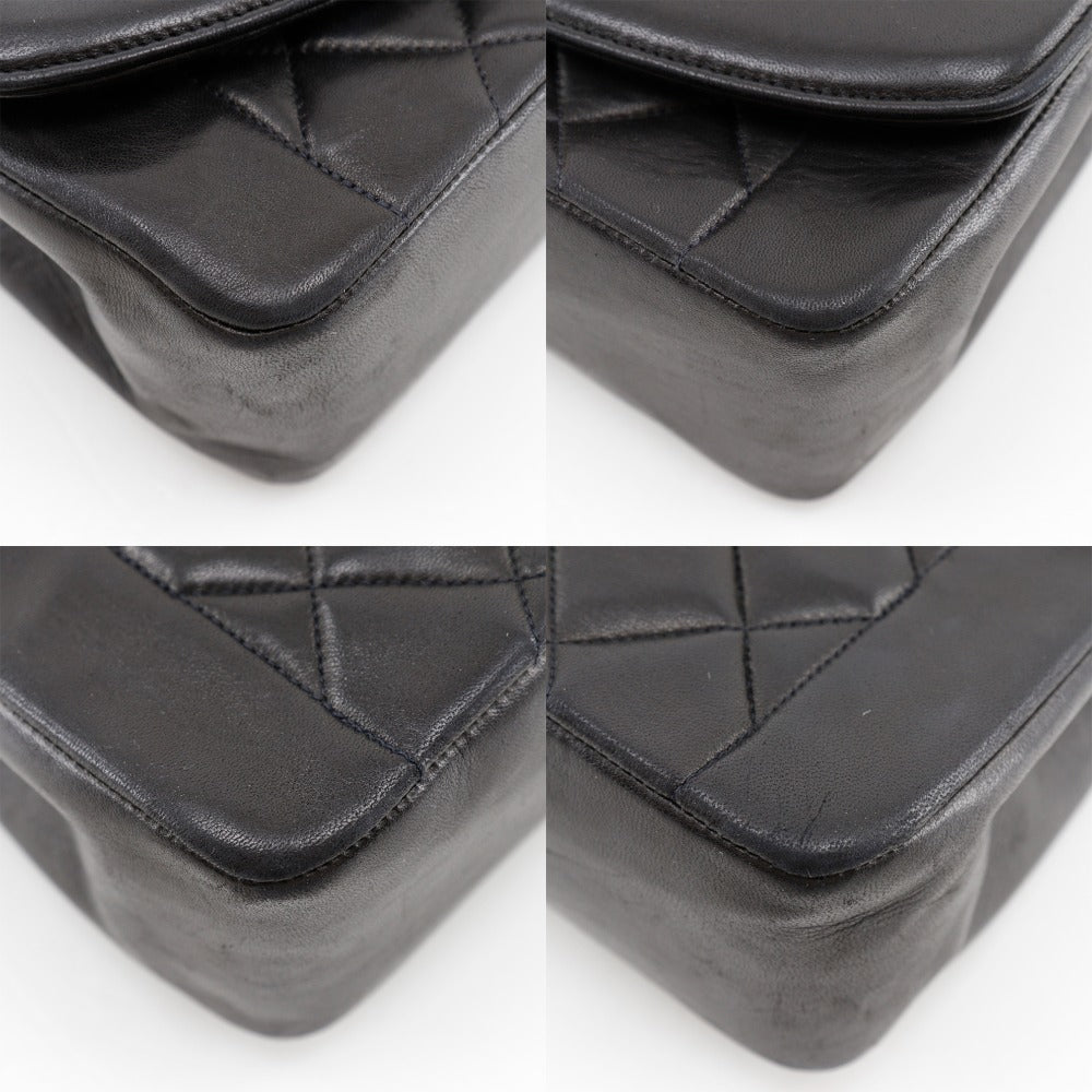 CHANEL Shoulder Bag A01165 lambskin black Matrasse ChainShoulder Diana 25