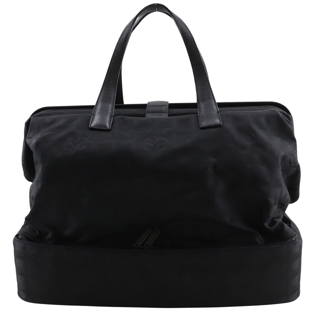 CHANEL Boston Duffel bag A15960 Nylon canvas black New travel line