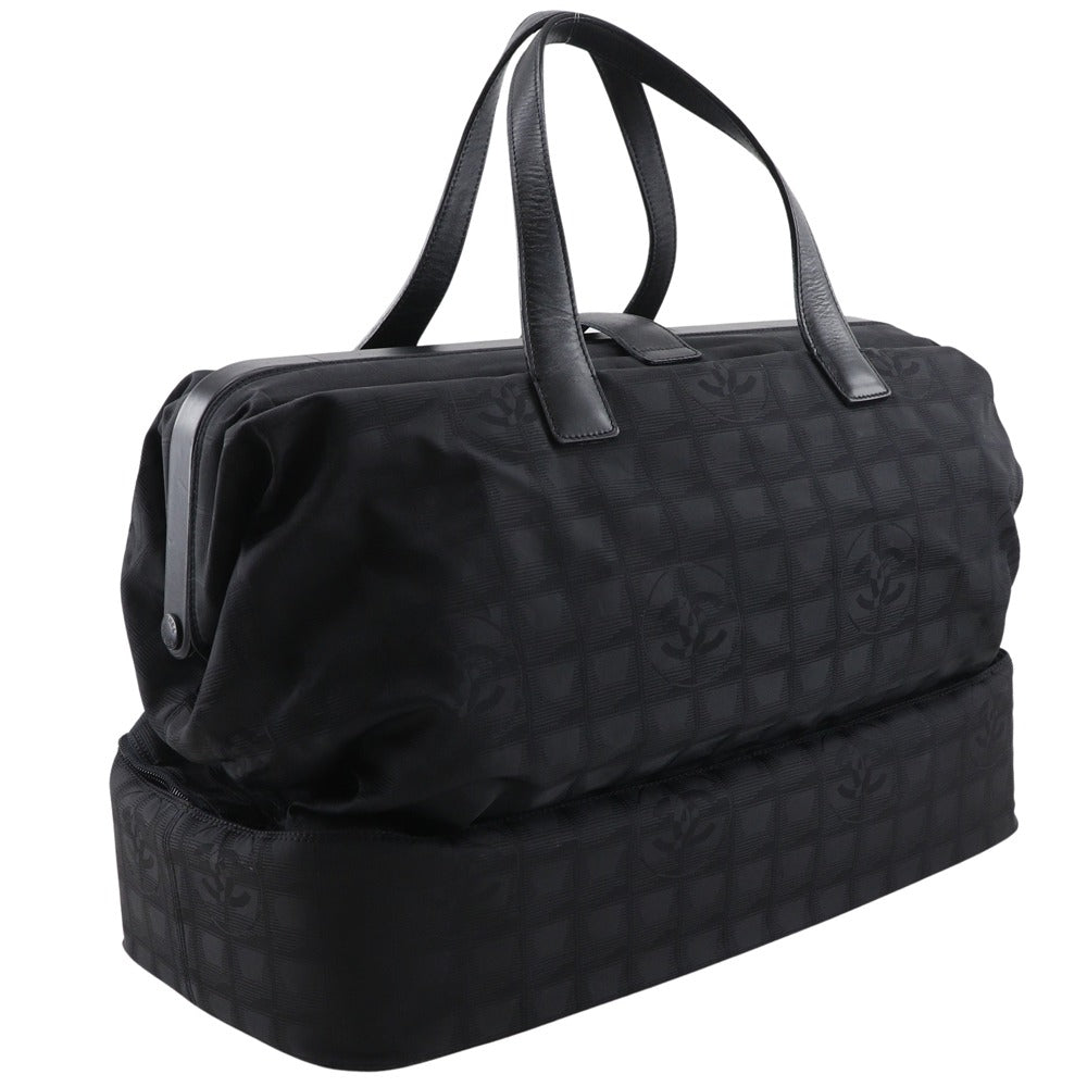 CHANEL Boston Duffel bag A15960 Nylon canvas black New travel line