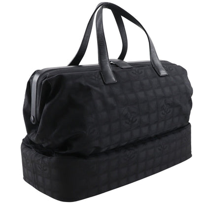 CHANEL Boston Duffel bag A15960 Nylon canvas black New travel line
