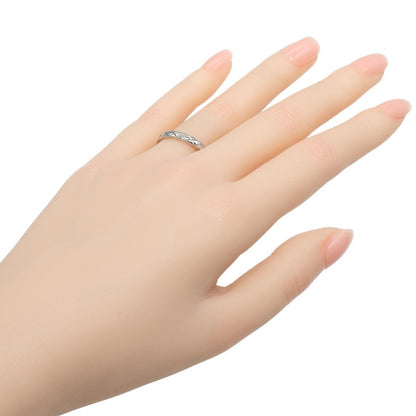 CHANEL Ring Pt950Platinum Silver Coco Crush Marriage Small 54
