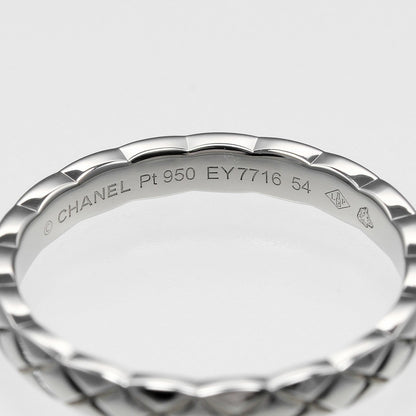CHANEL Ring Pt950Platinum Silver Coco Crush Marriage Small 54