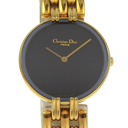 Christian Dior Watches Quartz D46-154-4 Plated Gold gold Bakira black dial