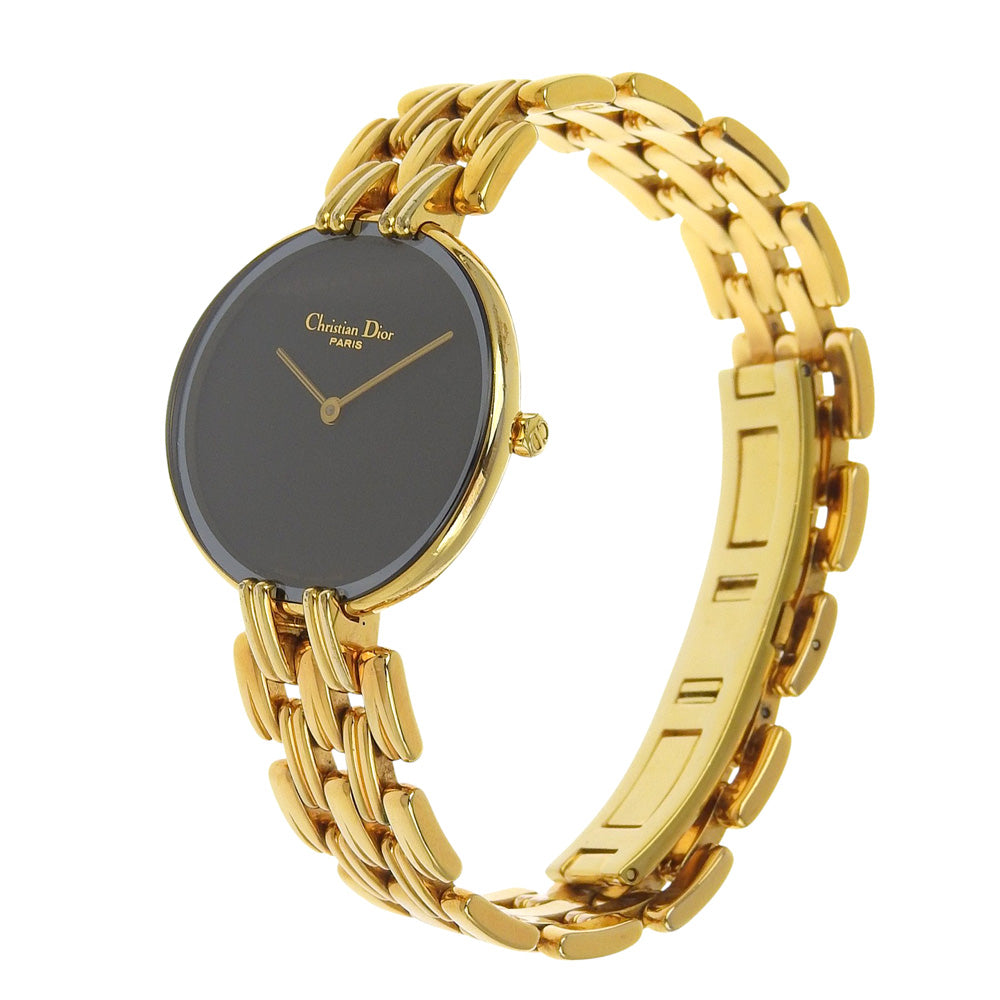 Christian Dior Watches Quartz D46-154-4 Plated Gold gold Bakira black dial