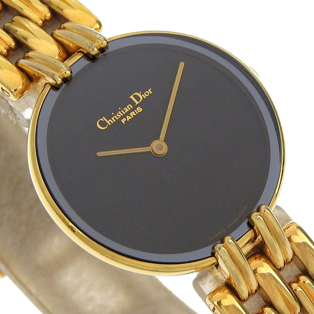 Christian Dior Watches Quartz D46-154-4 Plated Gold gold Bakira black dial