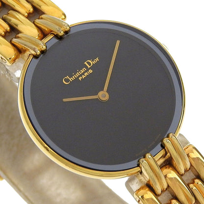 Christian Dior Watches Quartz D46-154-4 Plated Gold gold Bakira black dial