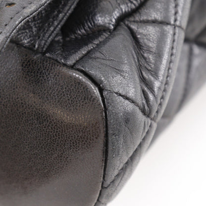 CHANEL Backpack lambskin black vintage Matrasse