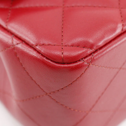 CHANEL Shoulder Bag A58600 lambskin Red Classic Large Chain Shoulder Deca Trasse 30
