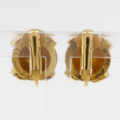 CHANEL Earring Plated Gold gold vintage COCO Mark
