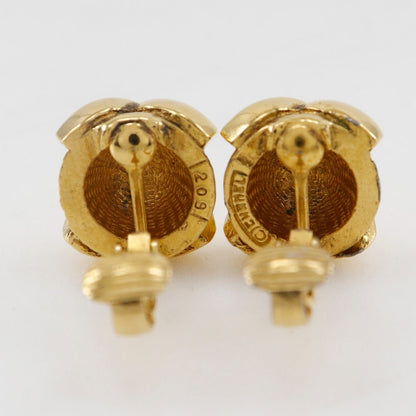 CHANEL Earring Plated Gold gold vintage COCO Mark