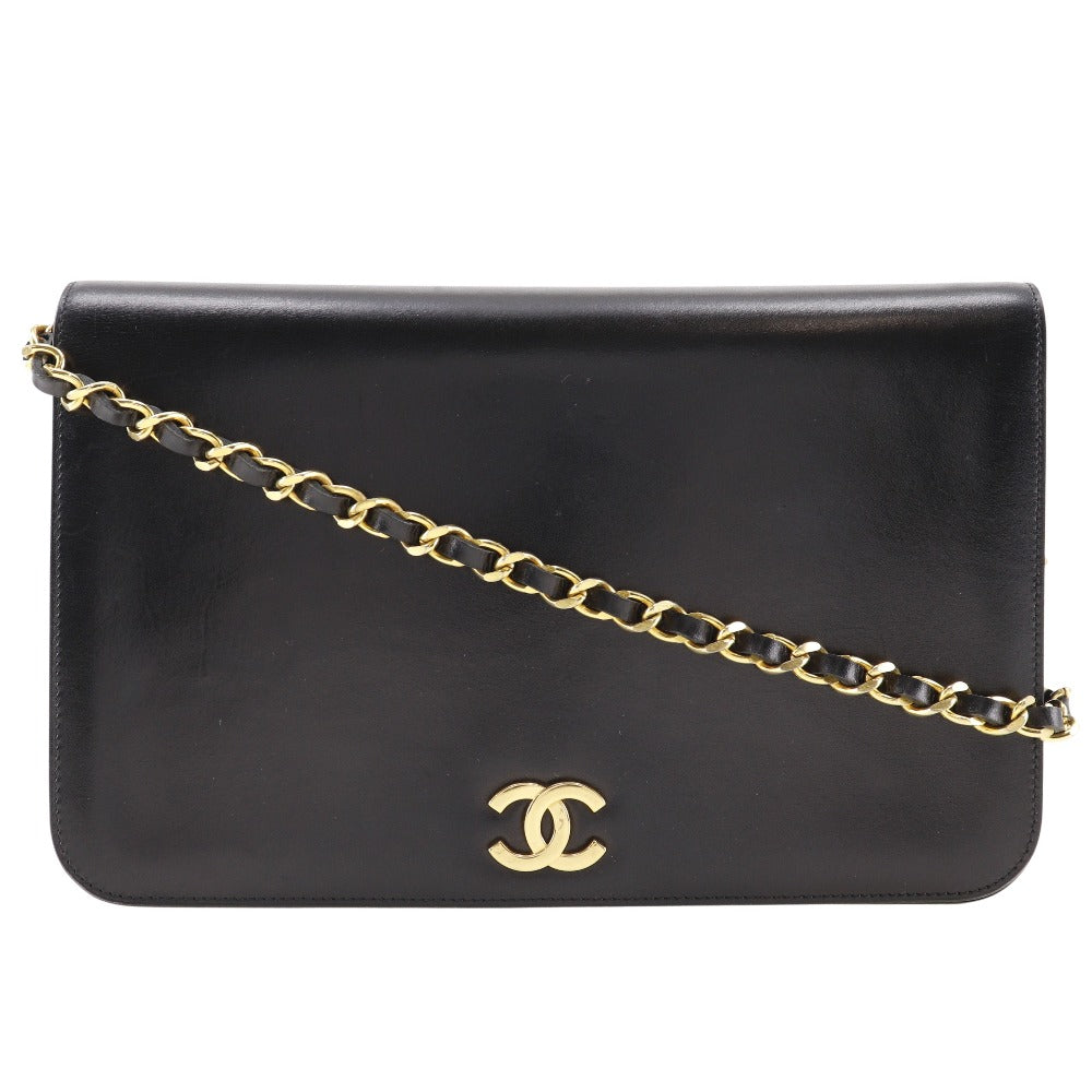 CHANEL Shoulder Bag Calfskin black vintage COCO Mark ChainShoulder Women