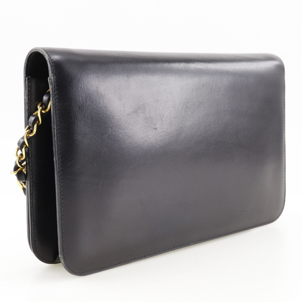 CHANEL Shoulder Bag Calfskin black vintage COCO Mark ChainShoulder Women